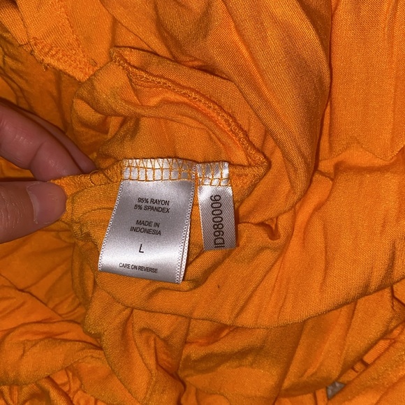 NWT Ny&c Light orange maxi dress large NY & CO - Picture 13 of 14